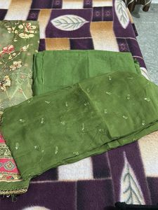 Elegant Green Floral Salwar Suit