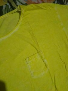 Yellow Cropped Tee