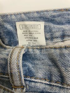 Distressed Light Wash Denim Shorts