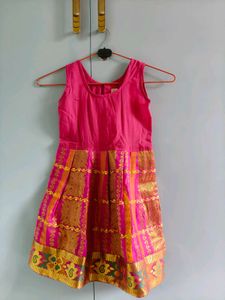 Beautiful Blue &amp; Pink Indian Dress