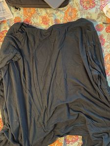 Black Open Front Cardigan