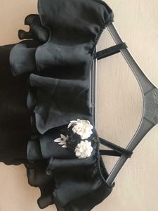 Black Ruffle Top