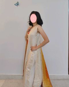 The Solstice Sunrise Silk Kurta Set with Dupatta