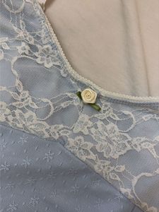 Cute Blue Lace Cami Top