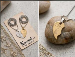 Couple Heart Pendant Necklaces