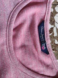 Pink Sparkle Long Sleeve Top