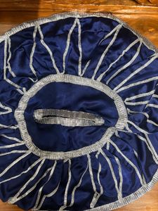 Navy Blue Embroidered pooja article