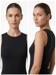 Black high slit dress(Medium)