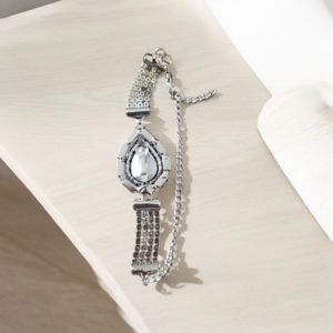 Blue Gem Statement Bracelet