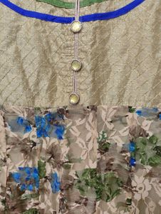 Elegant Floral Print Kurta