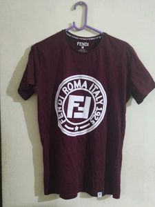 Fendi Roma Italy Graphic Tee