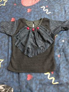 Elegant Black &amp; red dress ...like new