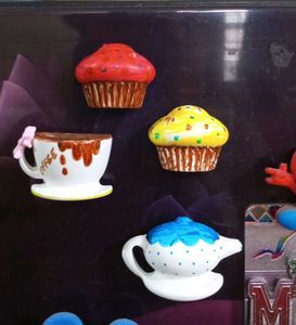 Fridge magnets,Cute Cupcake & Coffee Magnets