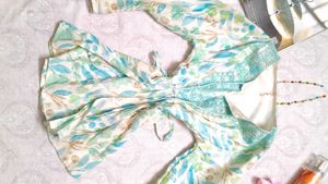 Boho Floral Print Blouse