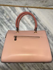 Chic Pink Embossed Handbag