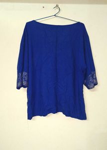 Royal Blue Ethnic top