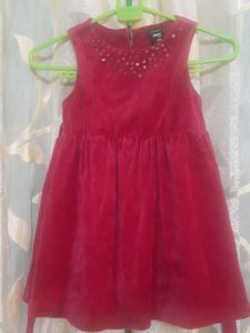 Cute Red velvet Dress