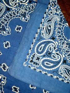 Classic Blue Paisley Bandana