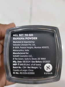 SUGAR Banana Powder