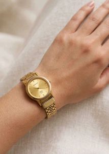Sonata Gold Tone Watch