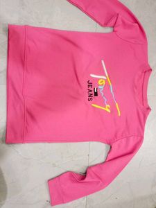 Tommy Jeans Pink Long Sleeve Top