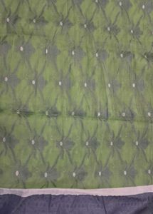 🥻Elegant lime Green rare Kota doria fabric Saree