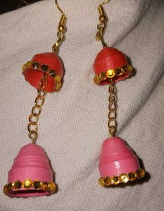 Quilled Jhumka Earrings