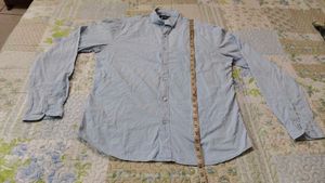 Men's Light Blue Long Sleeve Button-Up Shirt