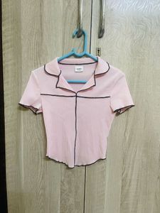 Savana Cute Pink Cropped Top