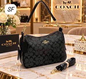 Coach Signature Monogram Shoulder Bag