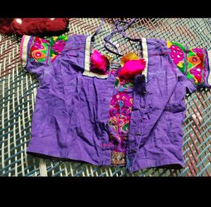 Stunning Yellow &amp; Purple Lehenga Set