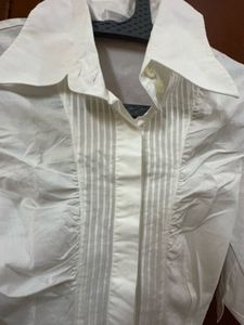Classic White Button-Up Shirt