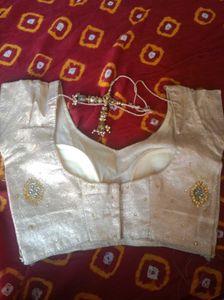Embellished Ethnic golden Blouse fit up to 30-32