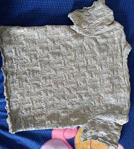 Textured Cropped T-Shirt