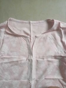 Pink Floral Kurta