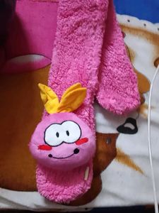 Muffler With Cute Soft Toy