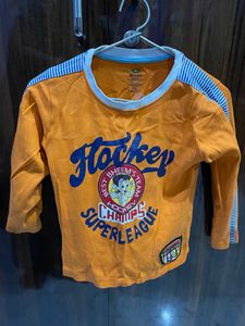 Chota Bheem Cartoon Character Full Sleeves T-shirt
