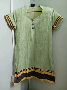 Elegant Green Kurti With Dupatta