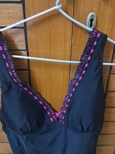 Stylish Black One-Piece Swimsuit