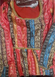 Multi Colour Beautiful Ethnic Gown