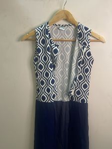 Stylish Geometric Print Sleeveless Dress
