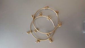 kashmiri gungroo Gold Tone Bangles with Bells