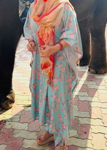 Floral Printed kaftan and pant set