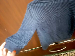 Offer For Today Blue Striped pullover