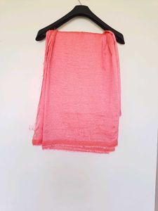 Elegant Peach Silk Dress Material