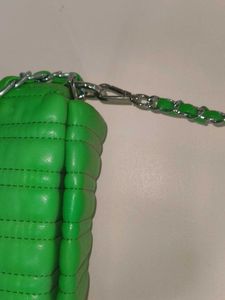 Green Quilted Chain Bag