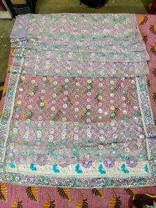 Embroidered Saree with Sequins