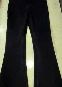 Zudio Black Flared Jeans