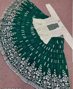 Green Lehenga with Jacket
