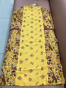 Floral Yellow Kurti